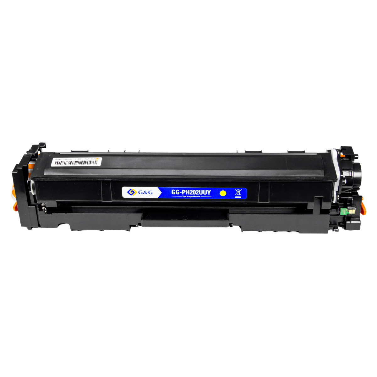 Cartucho de Toner P/ Canon e HP CF502A 202A Amarelo C/ Chip 1.3K - G&G