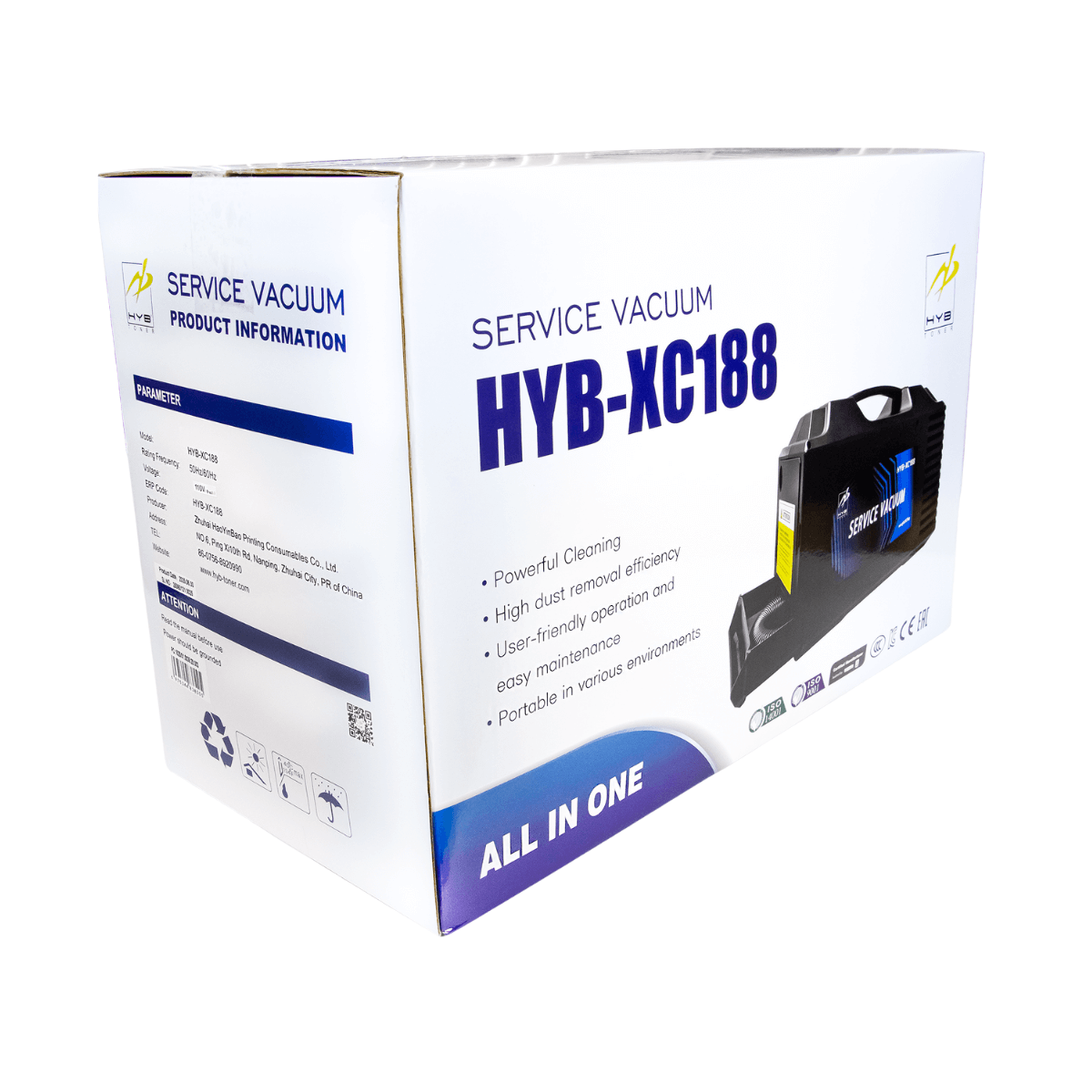 Aspirador de Pó Específico Para Toner XC-188 110V - HYB Zeus