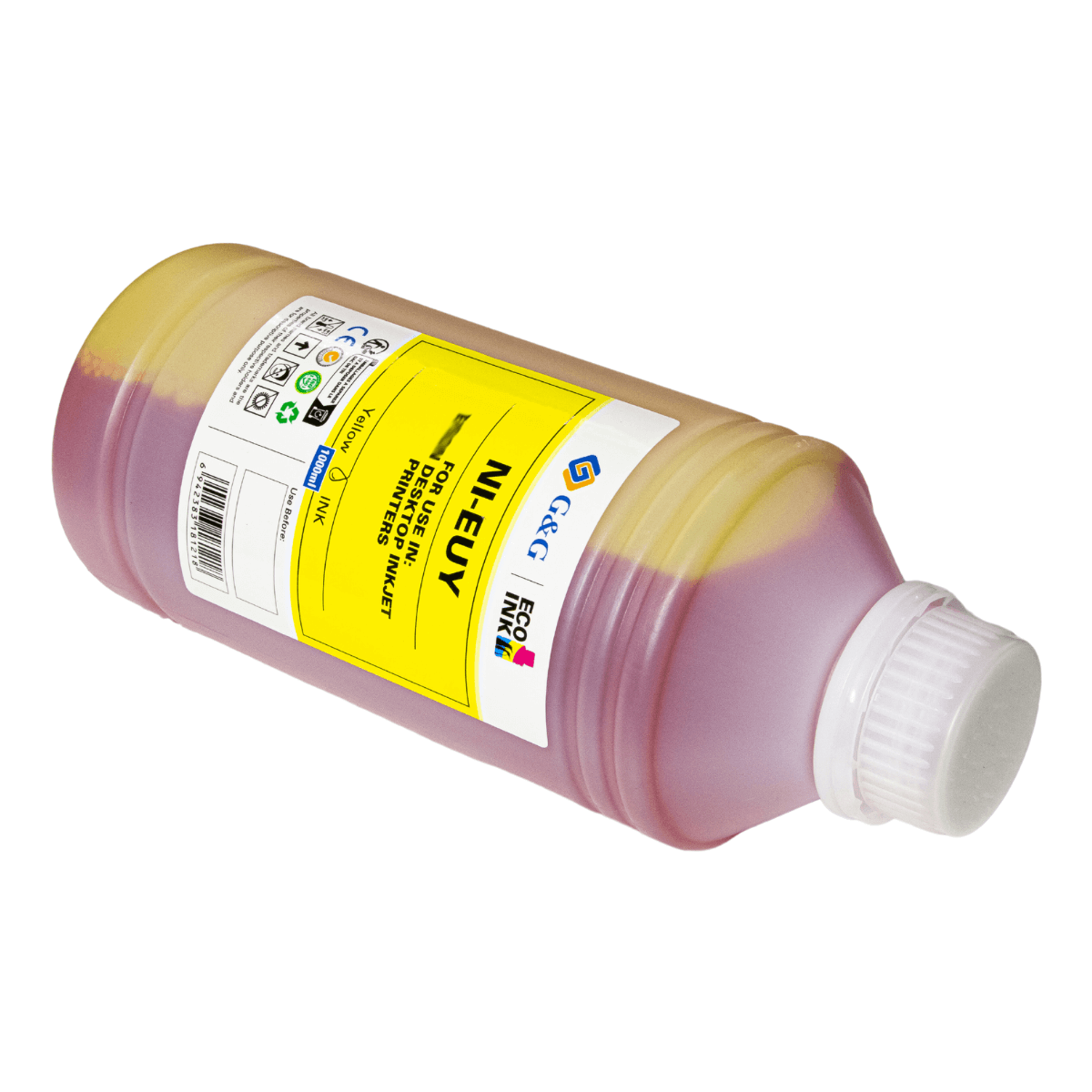 Refil de Tinta P/ Epson T664 Amarelo Corante 1L (NI-EUY) - G&G