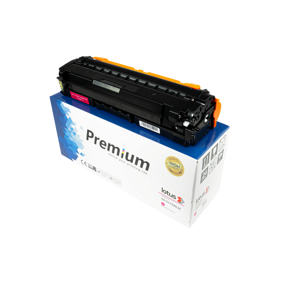 Cartucho de Toner P/ Samsung CLT506 Magenta C/ Chip 3.5K - Lotus