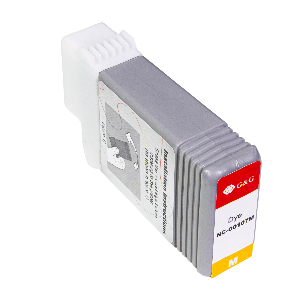 Cartucho de Tinta P/ Plotter Canon PFI-107 Magenta C/ Chip 130ml - G&G