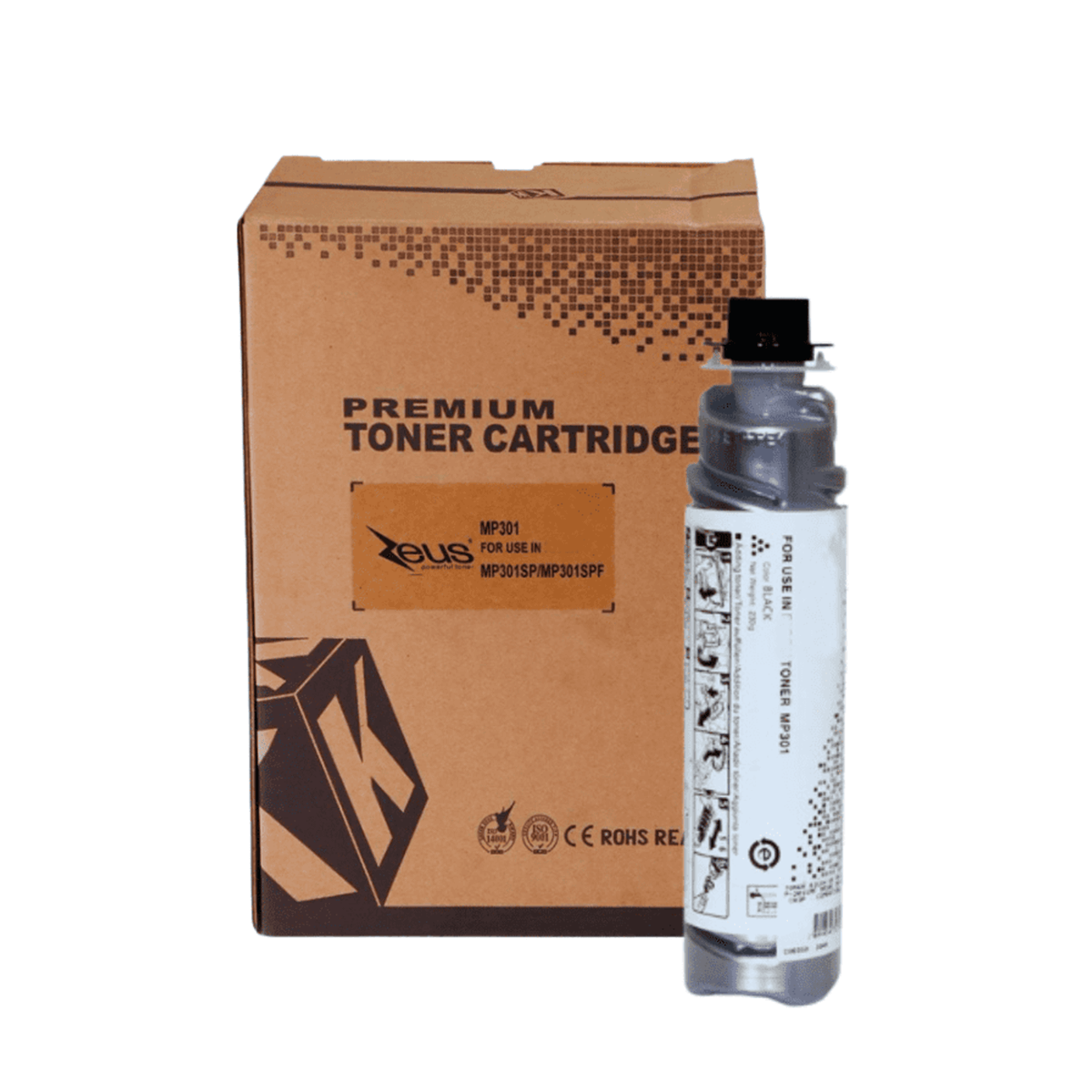 Toner Compatível Zeus p/ Ricoh AF MP301SP MP301SPF