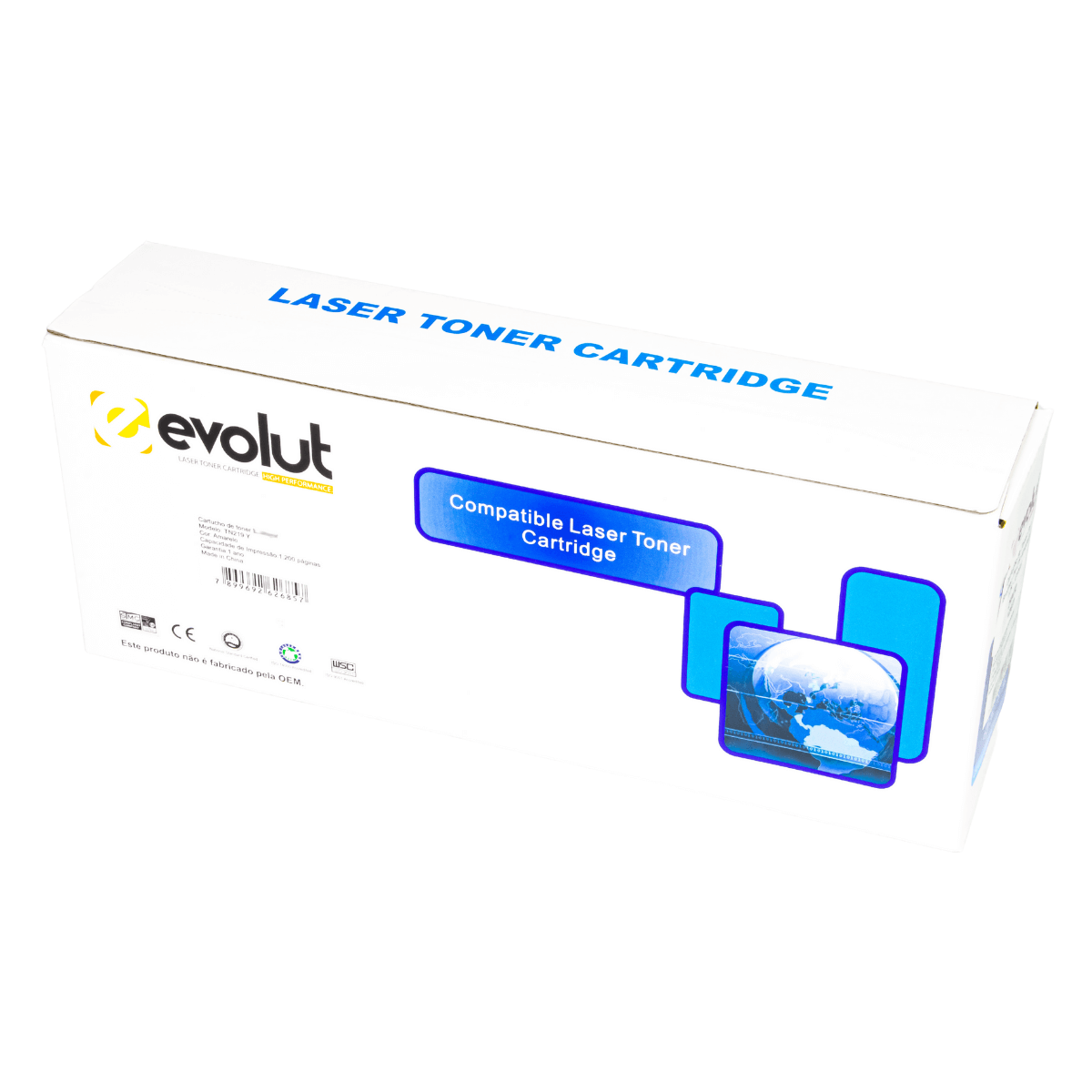 Cartucho de Toner P/ Brother TN-219 Amarelo C/ Chip 1.2K - Evolut